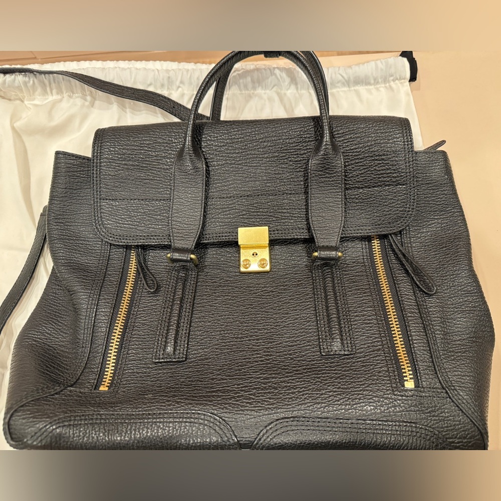 Phillip Lim 3.1 Textured Calfskin Large Pashli Satchel